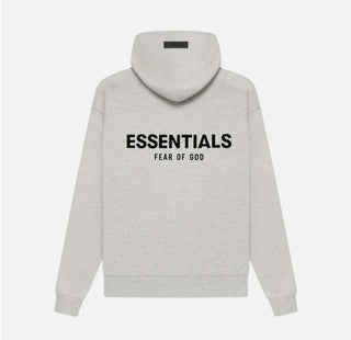 FOG Essentials ‘HEATHER OATMEAL’ Pullover Hoodie (SS21) Back Logo