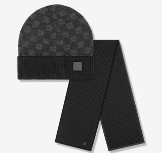 LV ‘Néo Petit Damier Anthracite Beanie & Scarf (CLEARANCE)’